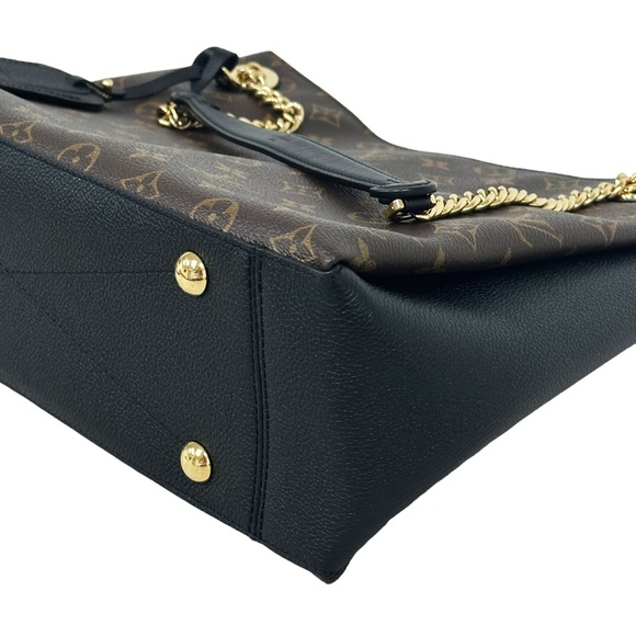 Louis Vuitton Surenne MM Shoulder Tote Bag M43772 Monogram Brown Black Noir - Picture 9 of 15